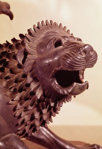 Chimera, detalj av hodet bronse